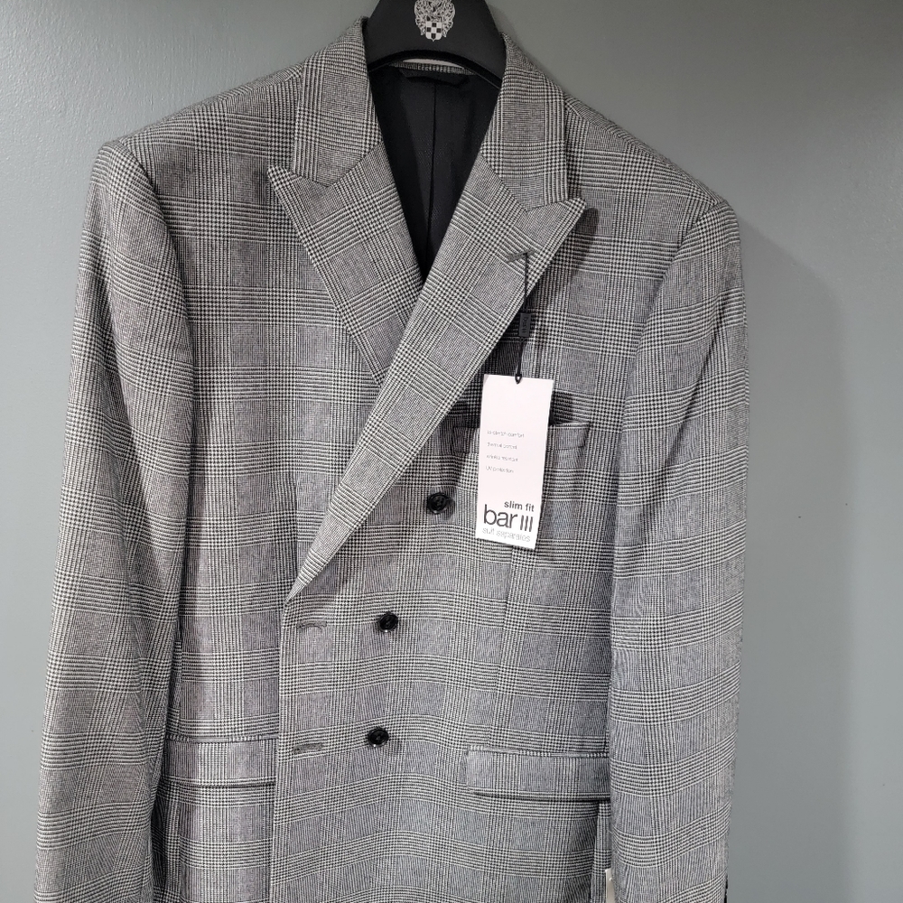 Bar III Double Breasted Blazer